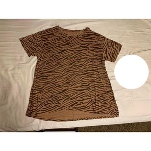 Tiger print top